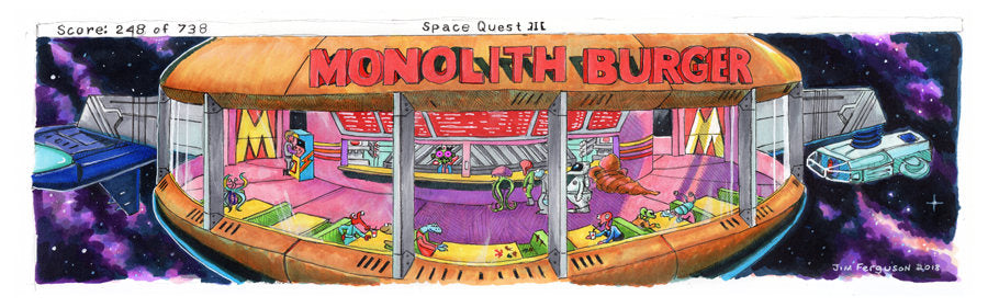 Shipped to Canada Space Quest III - The Monolith Burger By Jim Ferguson