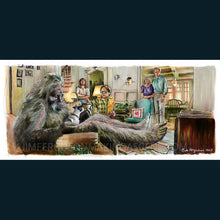 Load image into Gallery viewer, Harry and the Hendersons - He Didn&#39;t Care for the Blue Cheese Poster Print By Jim Ferguson
