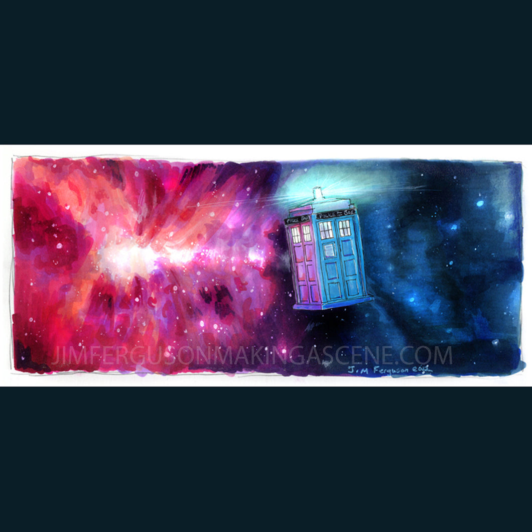 Dr Who- TARDIS Poster Print By Jim Ferguson