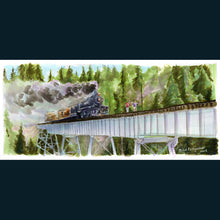 Load image into Gallery viewer, Stand By Me - Hey Atleast Now We Know When the Next Train was Due Poster Print By Jim Ferguson
