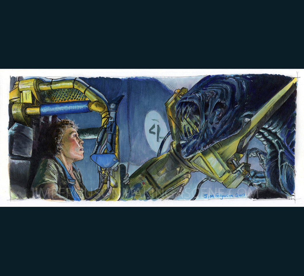 Aliens - Get Away From Her Poster Print By Jim Ferguson