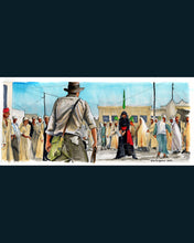 Load image into Gallery viewer, Indiana Jones - Cairo Swordsman 5&quot;x11&quot; Poster Print By Jim Ferguson

