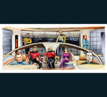 Load image into Gallery viewer, Star Trek  The Next Generation 25th Anniversary - Make it So.  Poster Print By Jim Ferguson

