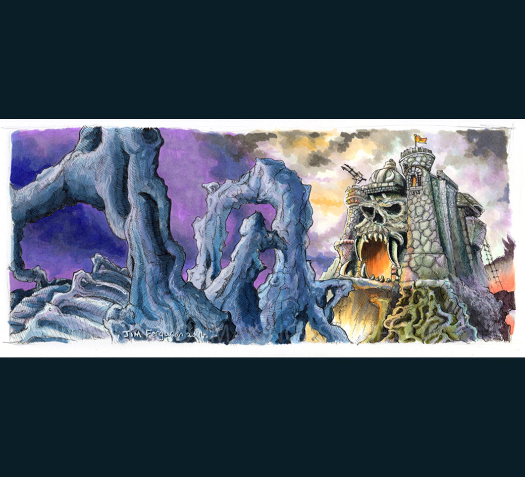 Heman - Castle Greyskull Poster Print By Jim Ferguson