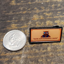 Load image into Gallery viewer, King&#39;s Quest V - Cedric the Owl enamel pin By Jim Ferguson
