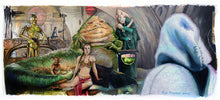 Load image into Gallery viewer, Star Wars- Return of the Jedi - Jabba&#39;s Palace Luke Skywalker jedi Knight Print By Jim Ferguson
